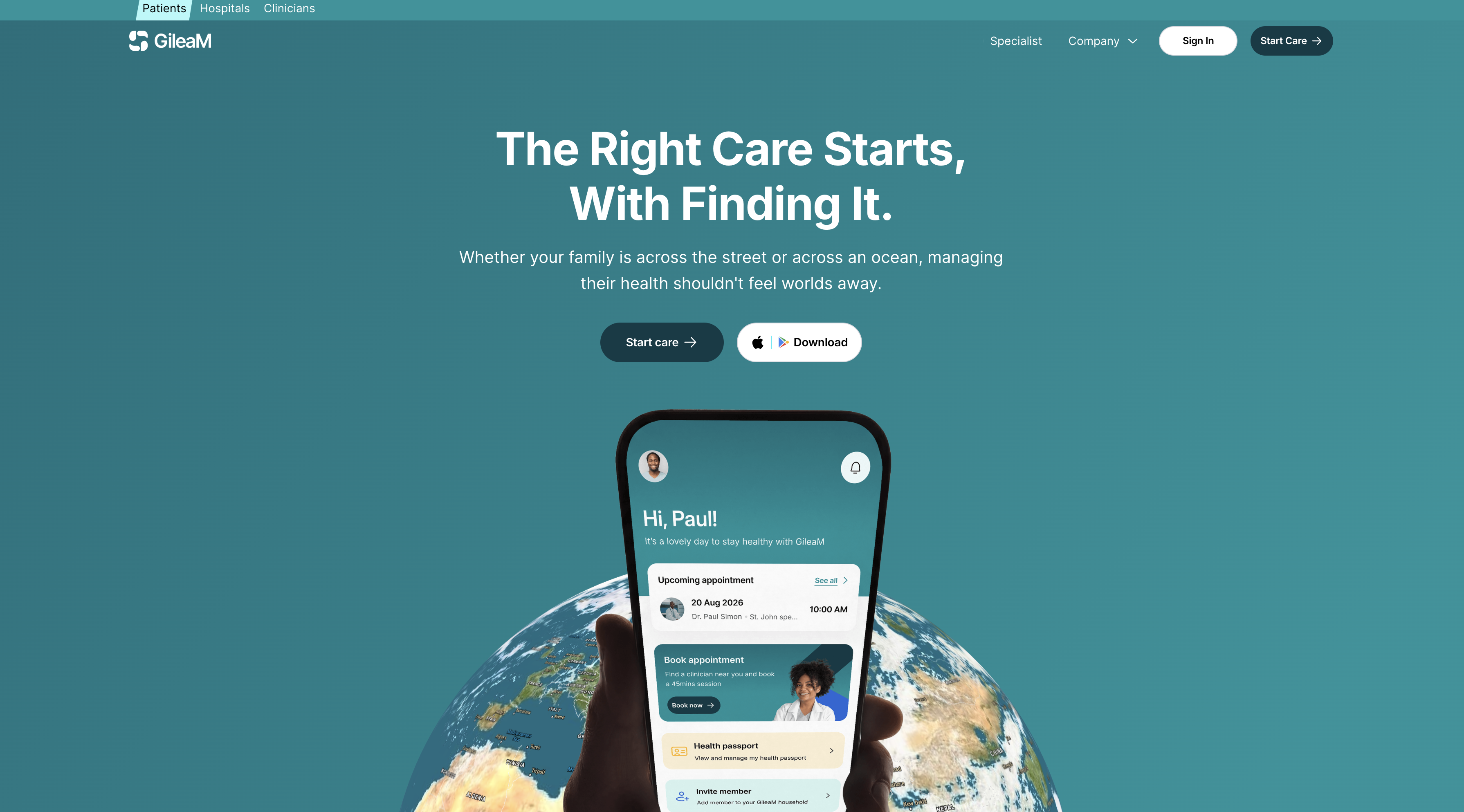 GileaM website screenshot